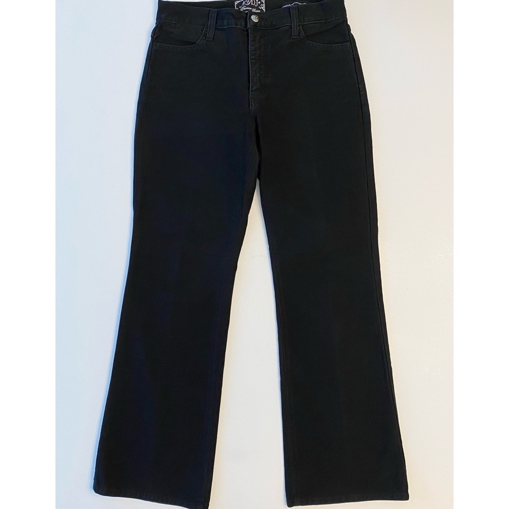 NYDJ Jeans Premium Black Bootcut Slimming Black Sz 6 Petite Denim Lift Tuck